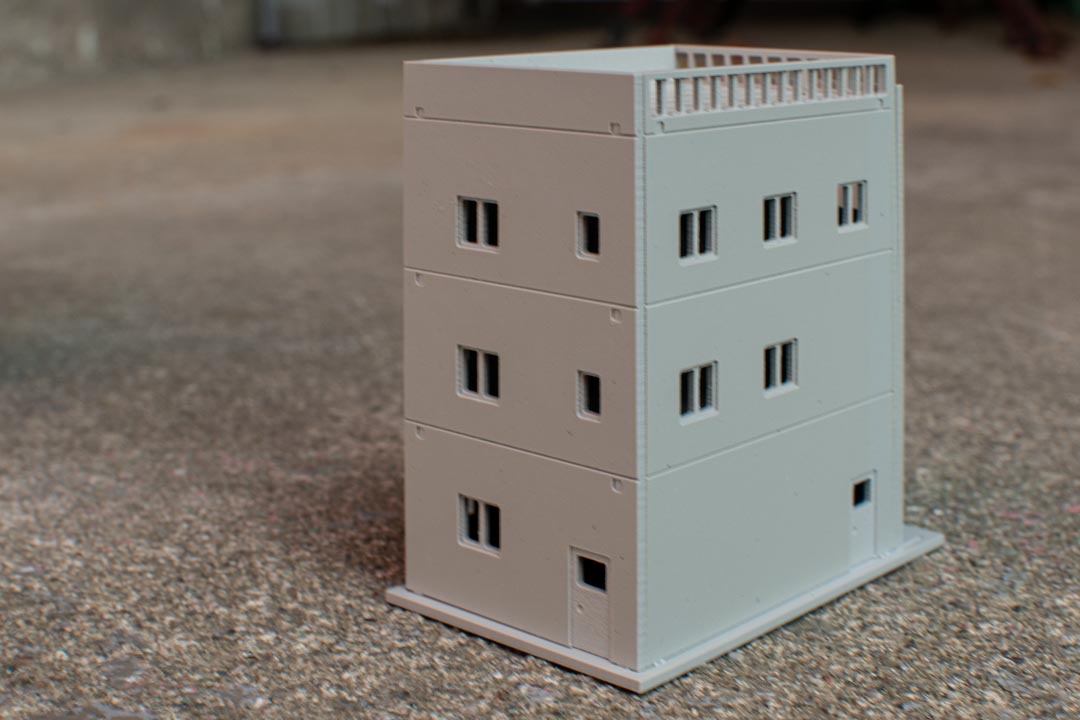 thumbnail image 2 of Outland Models N Scale Budget Hotel – Unpainted Plastic Building Kit, Railway Scenery 2 of 5